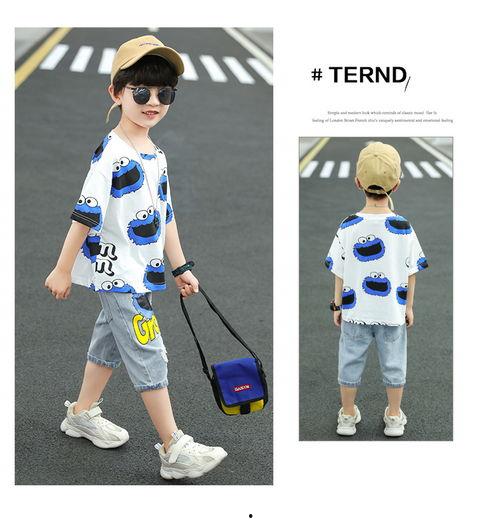 儿童网红洋气套装短袖男,洋气套装短袖，打造时尚小潮男